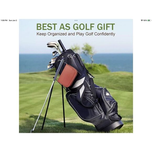 Jiskan Pro Golf Kit Storage Case, Golf Balls, Rangefinder, Golf T's, Brush, Etc. - Picture 5 of 9